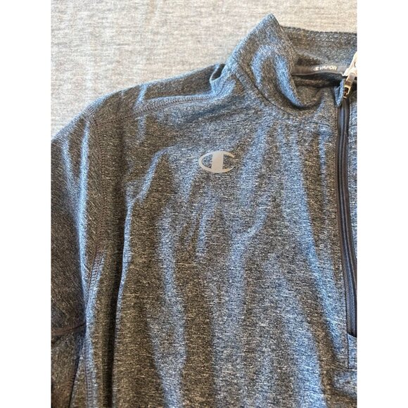 Champion Seattle Kraken Sweater Men's Size L Polyester Pullover Zip Mock Vapor G - Picture 4 of 8